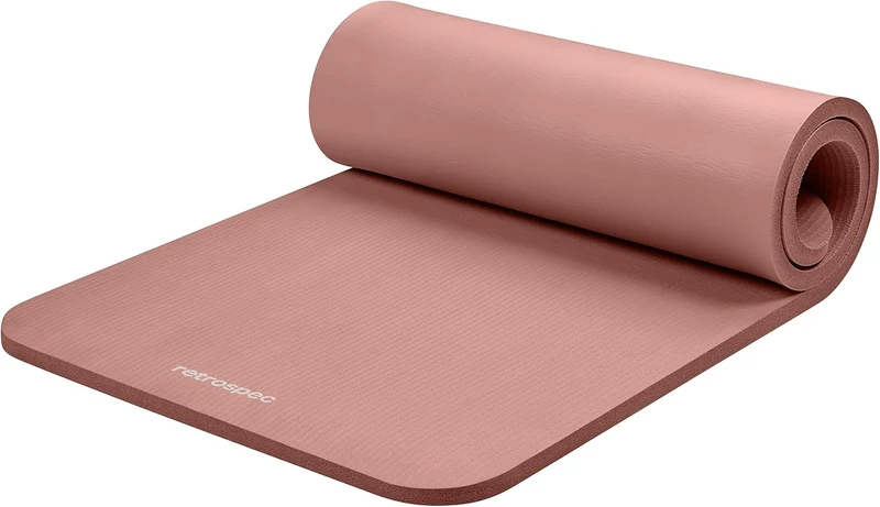 Extra Thick Yoga Mat, 1-Inch Non-Slip Pilates & Fitness Mat With Carrying Strap