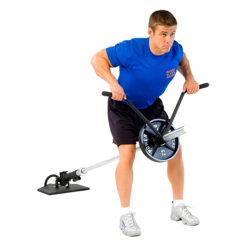 Landmine Weight Training Station With 12" Olympic Sleeve & Steel Non-Skid Base