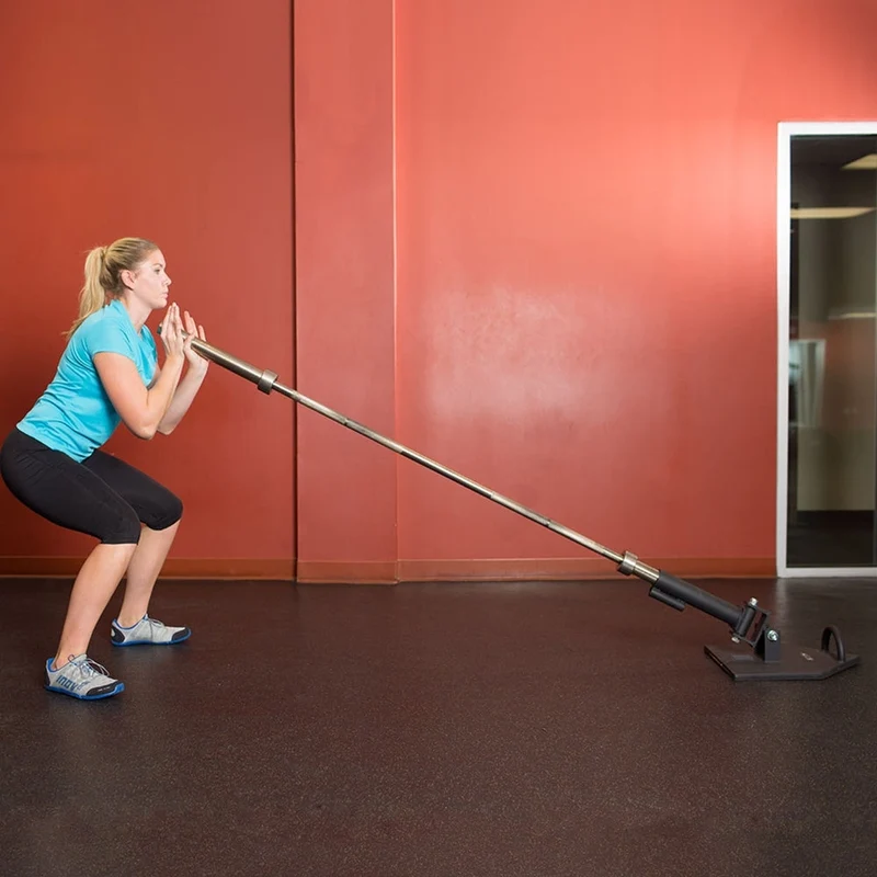 Landmine Weight Training Station With 12" Olympic Sleeve & Steel Non-Skid Base