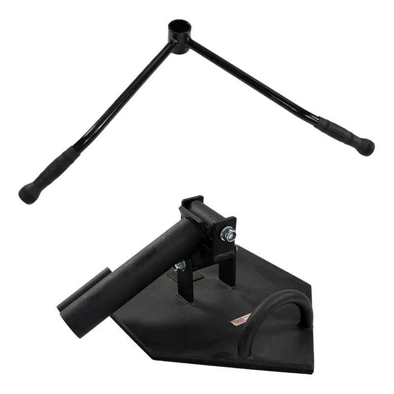 Landmine Weight Training Station With 12" Olympic Sleeve & Steel Non-Skid Base