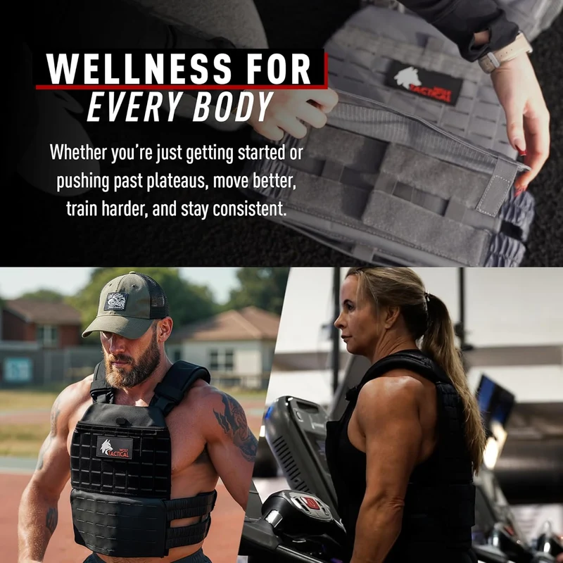 Weighted Vest For Workouts – Adjustable CrossFit Training Vest For Strength And Endurance
