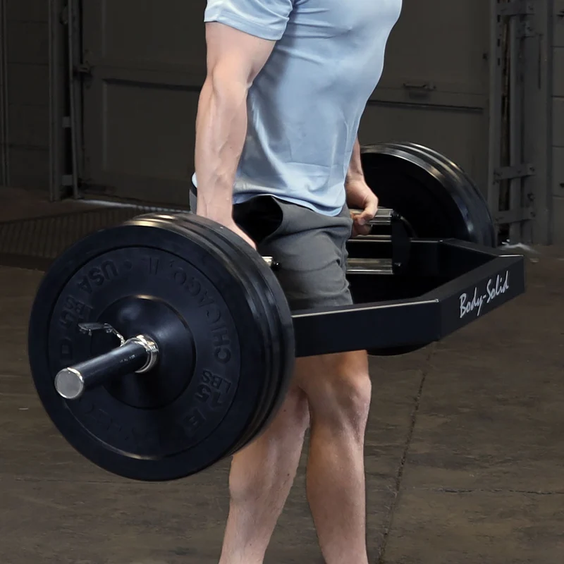 Body-Solid OTB100 Olympic Open Trap Bar With Dual Handles, Bar Jack & 1,000 Lb Capacity