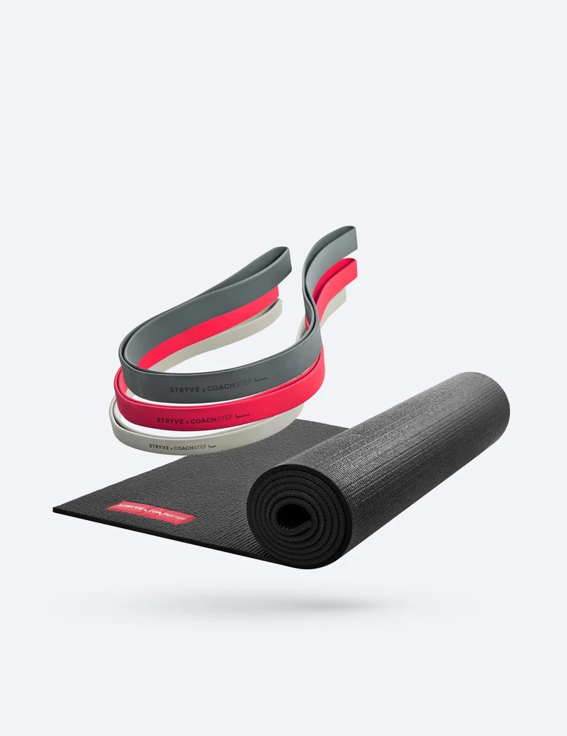 Coach Stef Bundle – STRYVE Fitness-Set (Bänder & Matte)