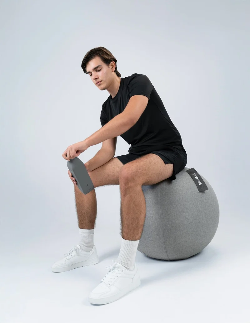 Sitzball Active Ball aus Leinen – ergonomischer Sitzball