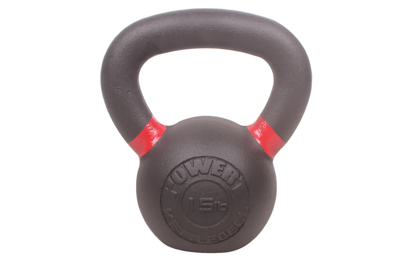 POWERT Cast Iron Kettlebell| Premium Quality Powder Coated with Color Coded Ring 10/15/20/25/30/35/40/45/50 lbs-Single