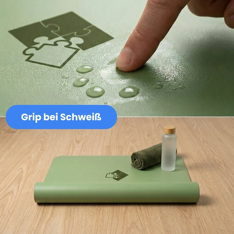 Yogamatte - PUREFLOW PRO | Naturkautschuk & PU-Leder | 4,5 mm