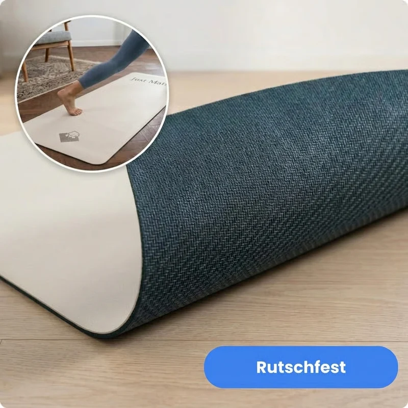 Yogamatte - PUREFLOW PRO | Naturkautschuk & PU-Leder | 4,5 mm