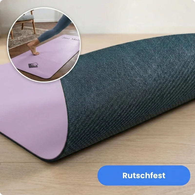 Yogamatte - PUREFLOW PRO | Naturkautschuk & PU-Leder | 4,5 mm