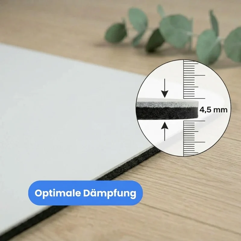 Yogamatte - PUREFLOW PRO | Naturkautschuk & PU-Leder | 4,5 mm