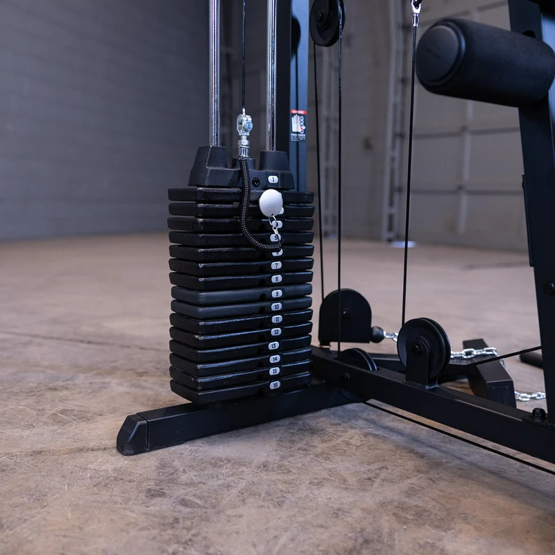 Body-Solid G1B Multi Station Home Gym With 160 Lb Selectorized Weight Stack, 40+ Exercises