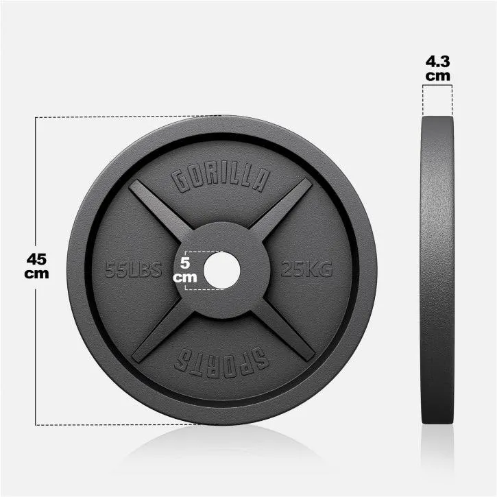 Hantelscheibe Gusseisen Olympia 1,25 - 25 kg