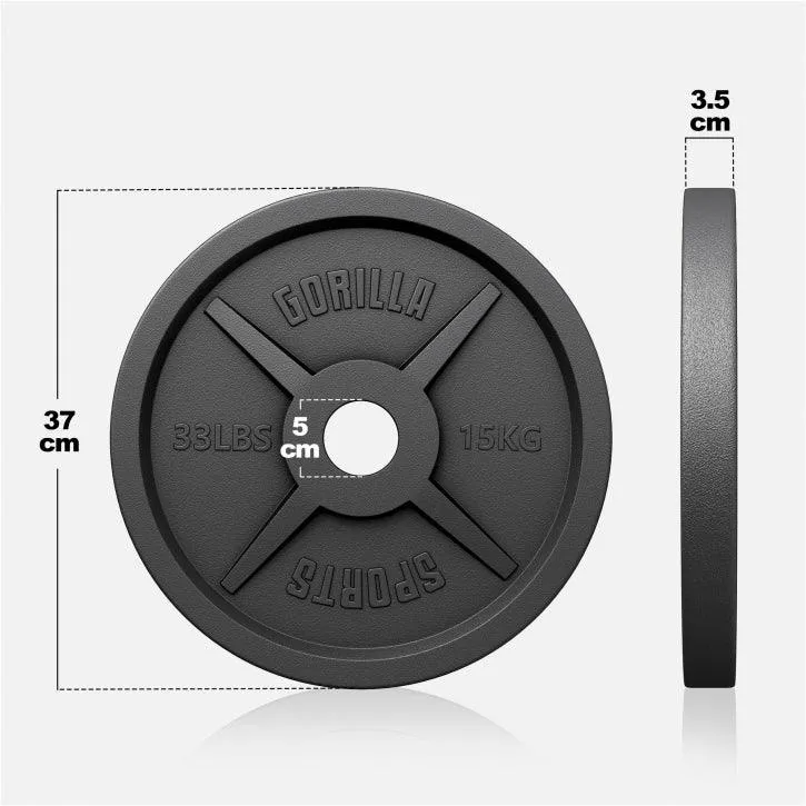 Hantelscheibe Gusseisen Olympia 1,25 - 25 kg
