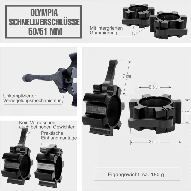 Schnellverschluss 2er Set Olympia