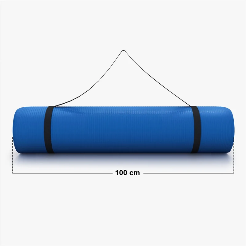 Yogamatte mit Tragegurt 190 x 60/100 x 1,5 cm