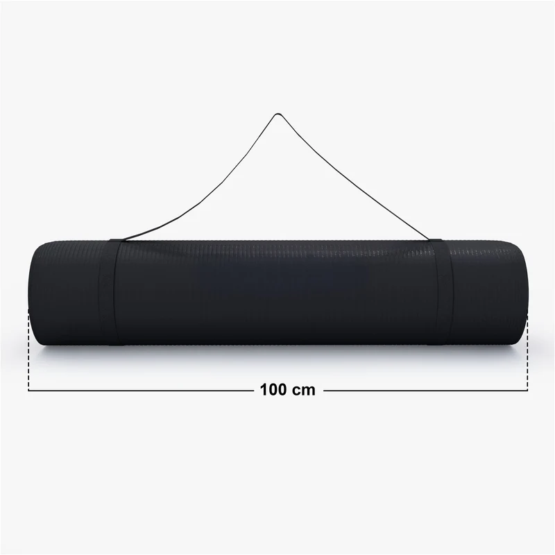 Yogamatte mit Tragegurt 190 x 60/100 x 1,5 cm