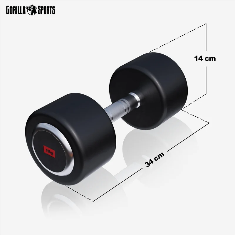 Kurzhantel Gummi PRO 2,5 - 50 kg