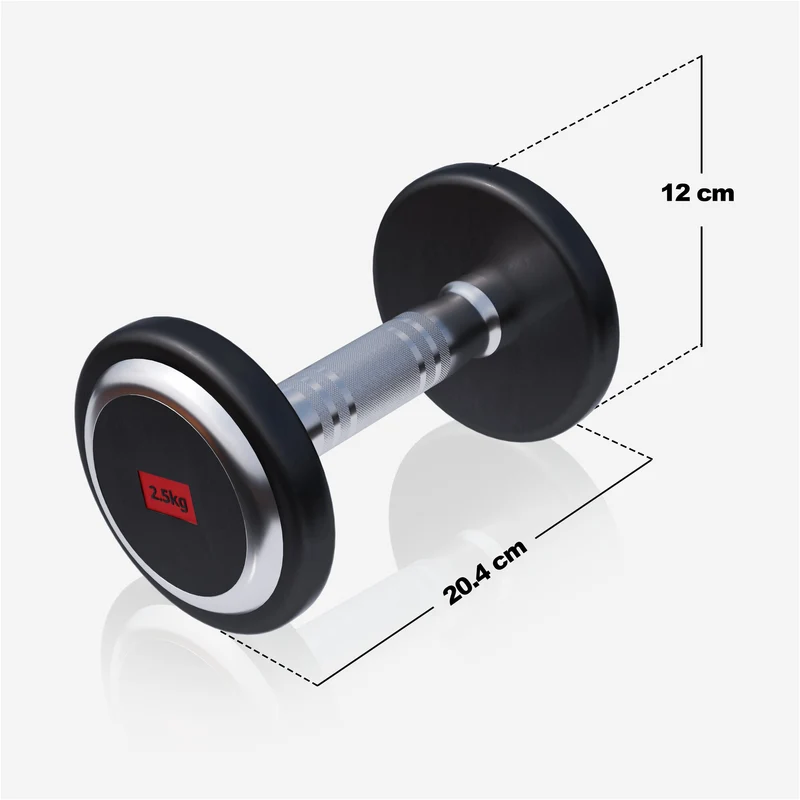Kurzhantel Gummi PRO 2,5 - 50 kg