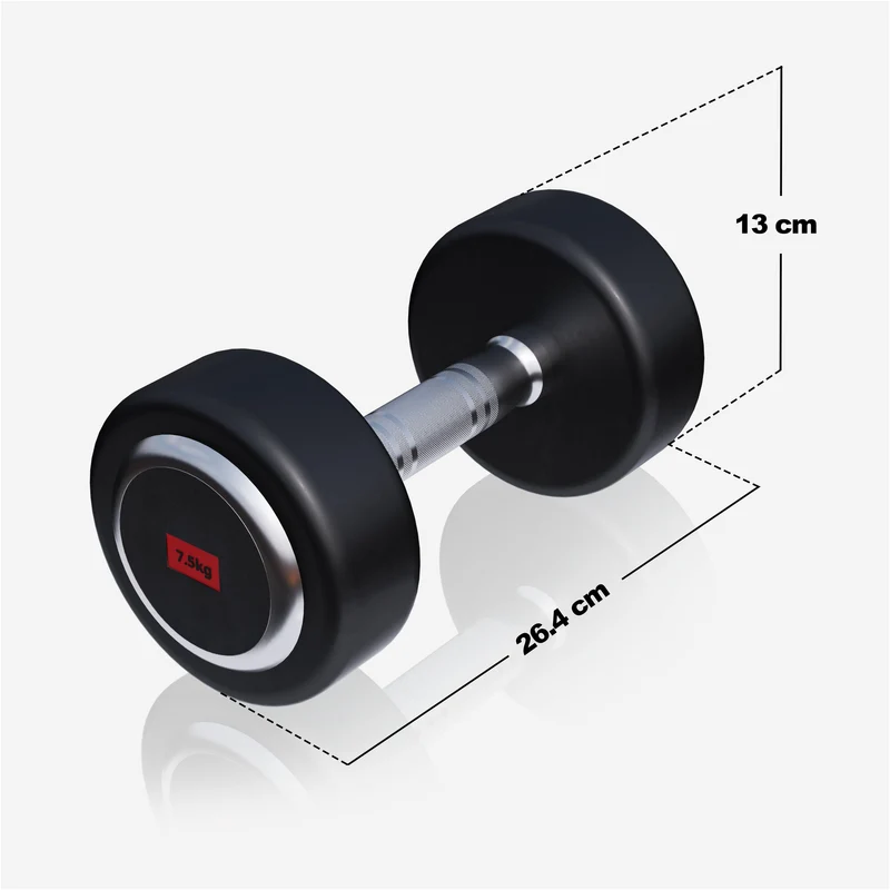 Kurzhantel Gummi PRO 2,5 - 50 kg