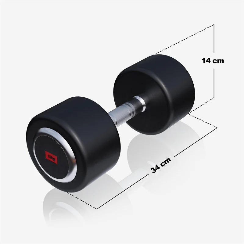 Kurzhantel Gummi PRO 2,5 - 50 kg