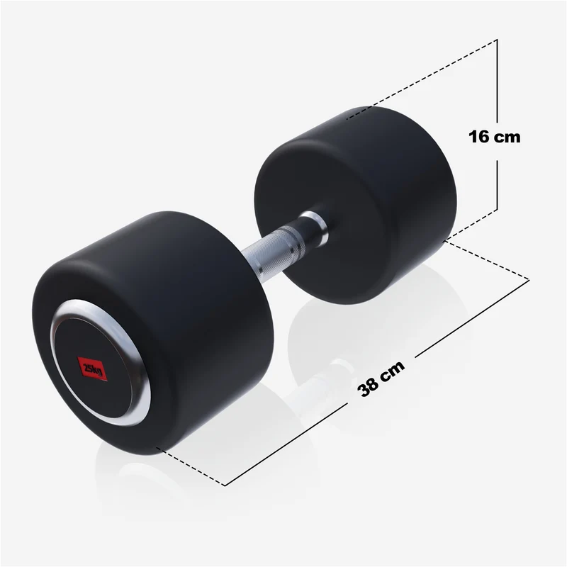 Kurzhantel Gummi PRO 2,5 - 50 kg