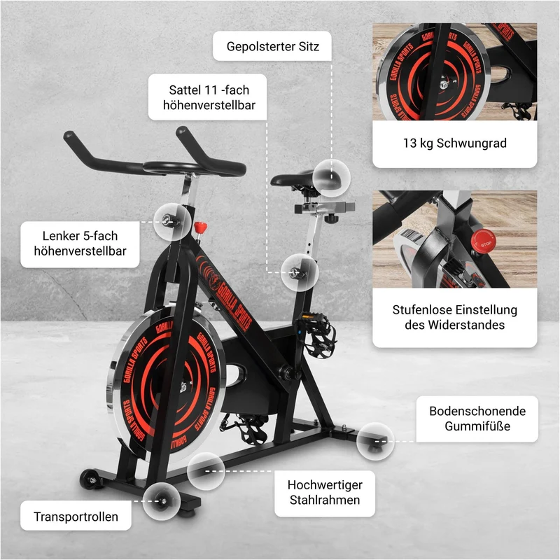 Indoor Cycling Heimtrainer Fahrrad