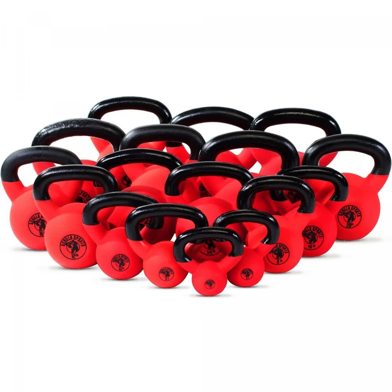 Kettlebell Gusseisen Neopren rot 2 - 32 kg