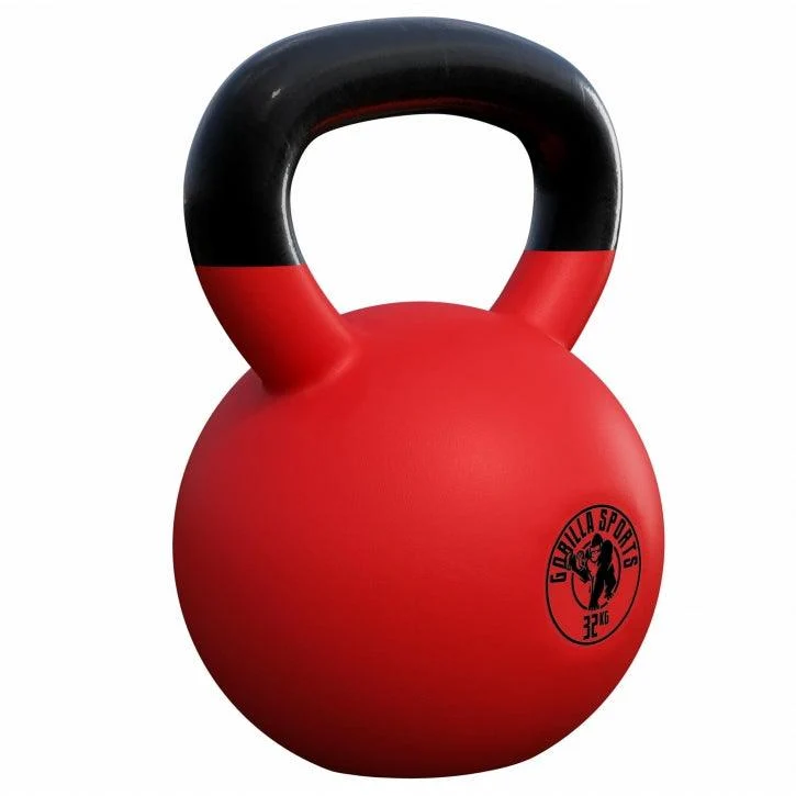 Kettlebell Gusseisen Neopren rot 2 - 32 kg
