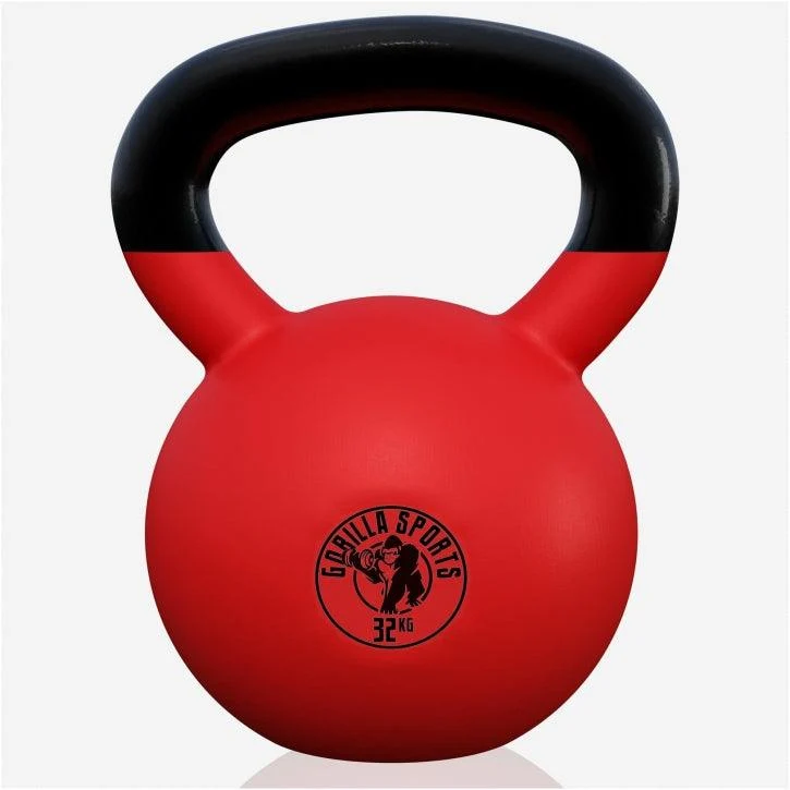 Kettlebell Gusseisen Neopren rot 2 - 32 kg