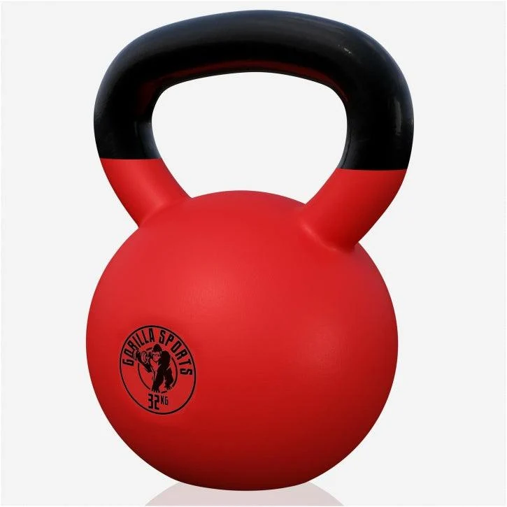 Kettlebell Gusseisen Neopren rot 2 - 32 kg