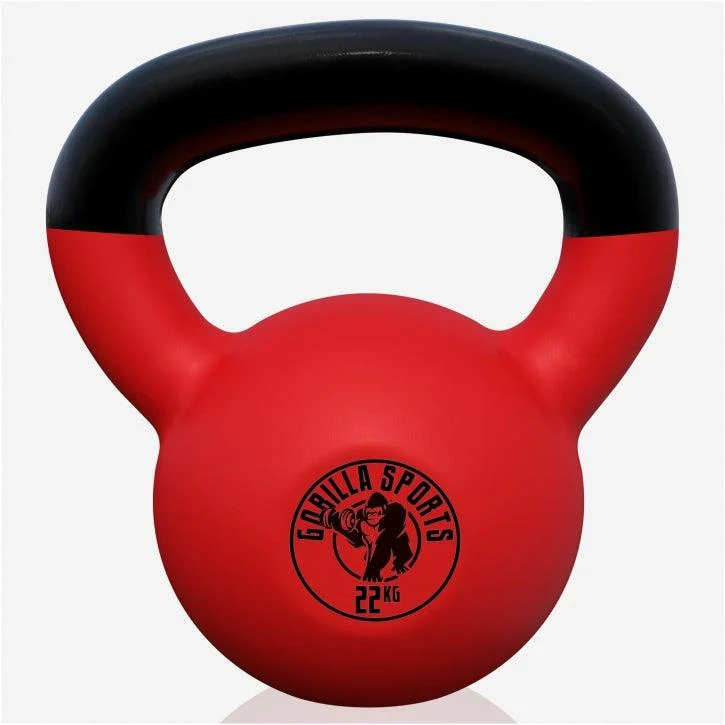Kettlebell Gusseisen Neopren rot 2 - 32 kg