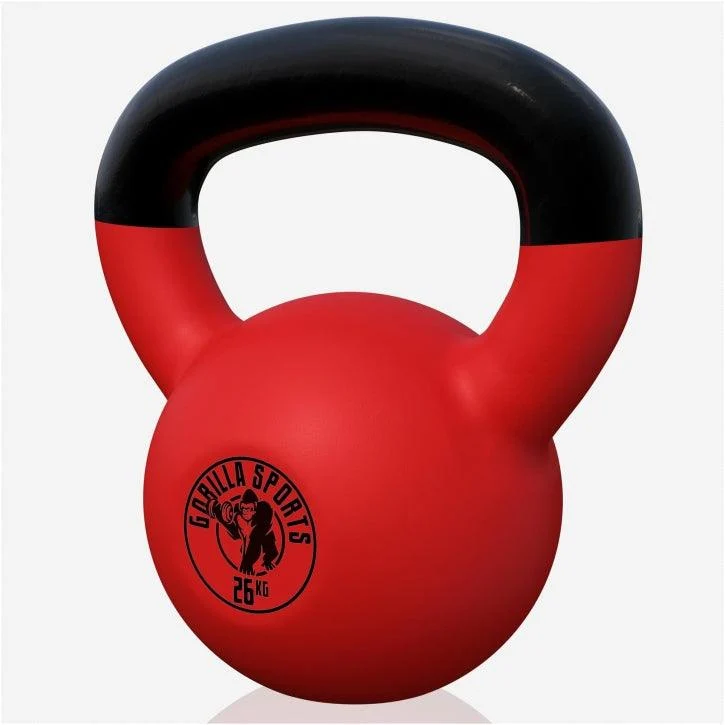 Kettlebell Gusseisen Neopren rot 2 - 32 kg