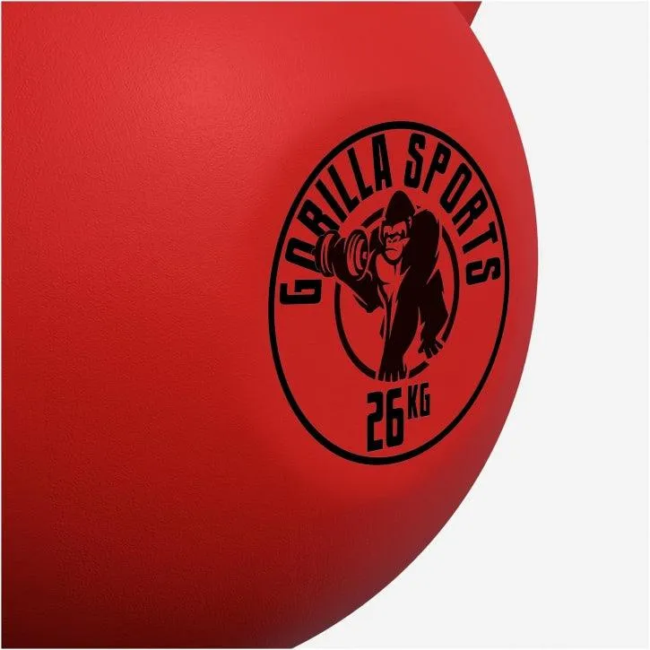 Kettlebell Gusseisen Neopren rot 2 - 32 kg