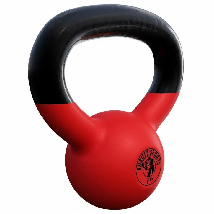 Kettlebell Gusseisen Neopren rot 2 - 32 kg