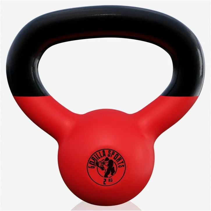 Kettlebell Gusseisen Neopren rot 2 - 32 kg