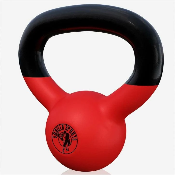 Kettlebell Gusseisen Neopren rot 2 - 32 kg