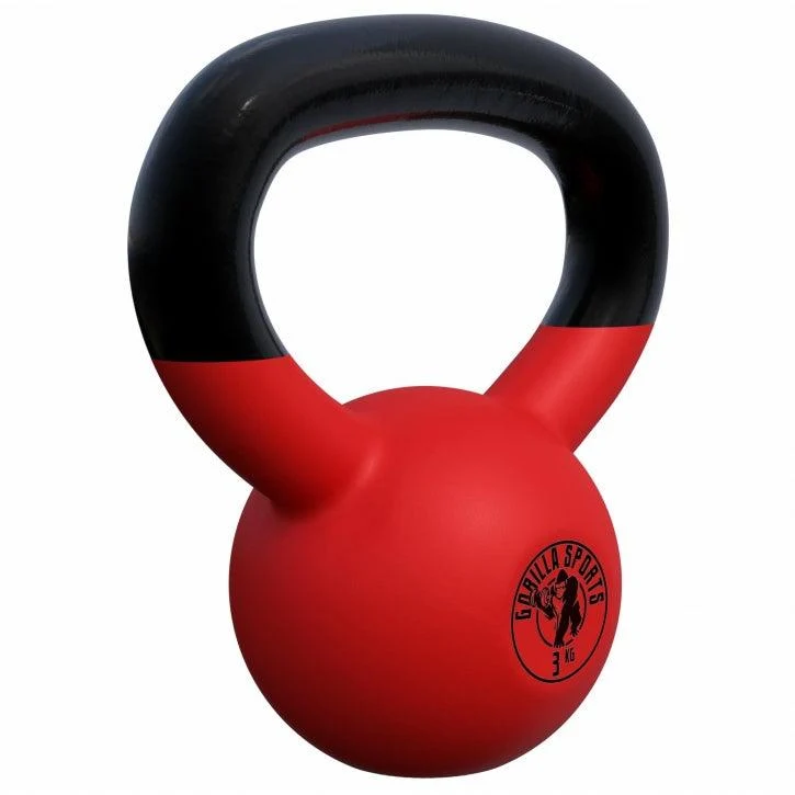 Kettlebell Gusseisen Neopren rot 2 - 32 kg