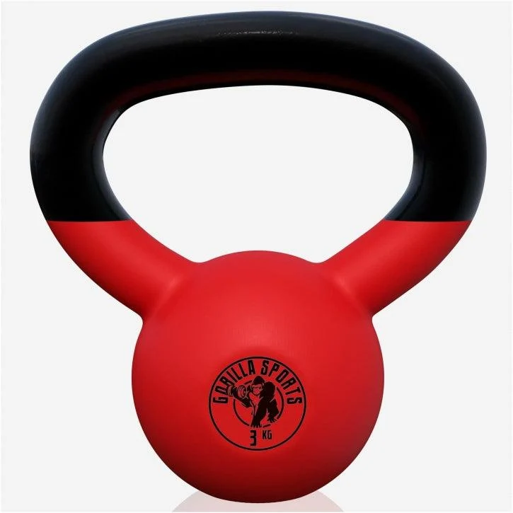 Kettlebell Gusseisen Neopren rot 2 - 32 kg