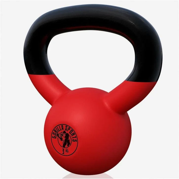 Kettlebell Gusseisen Neopren rot 2 - 32 kg
