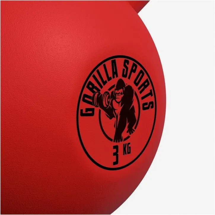 Kettlebell Gusseisen Neopren rot 2 - 32 kg
