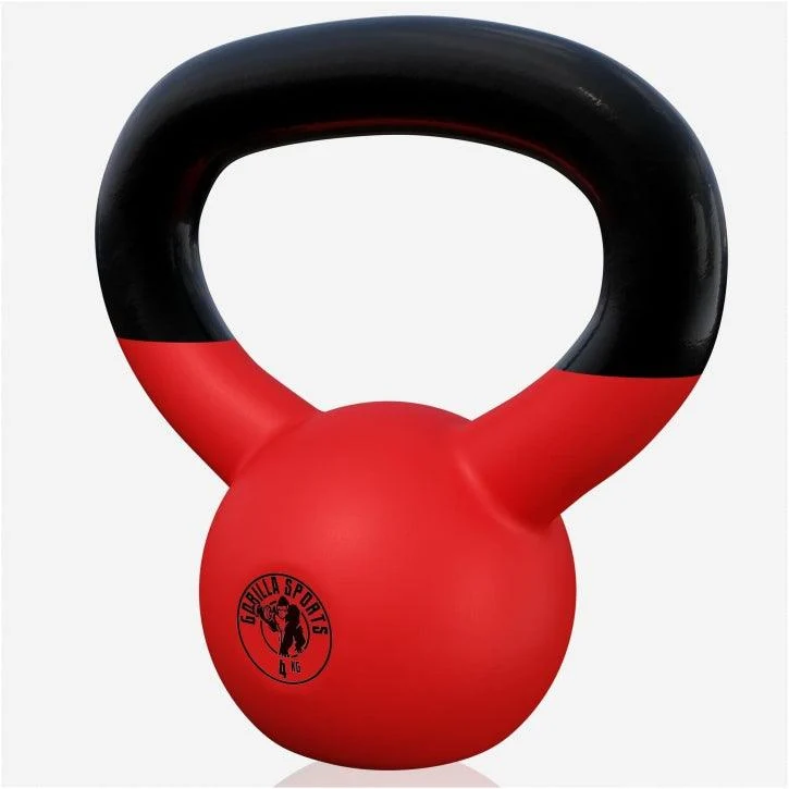 Kettlebell Gusseisen Neopren rot 2 - 32 kg