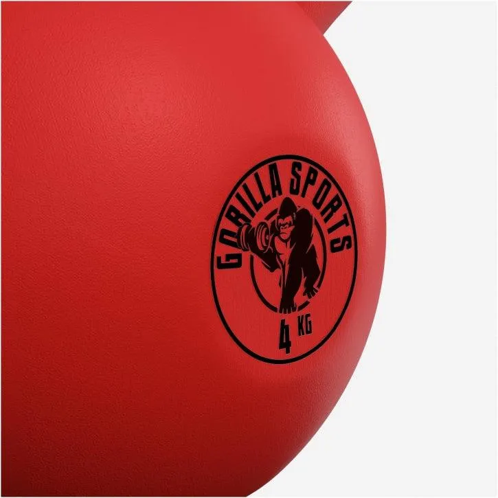 Kettlebell Gusseisen Neopren rot 2 - 32 kg
