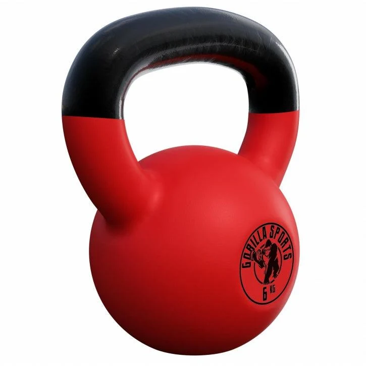 Kettlebell Gusseisen Neopren rot 2 - 32 kg