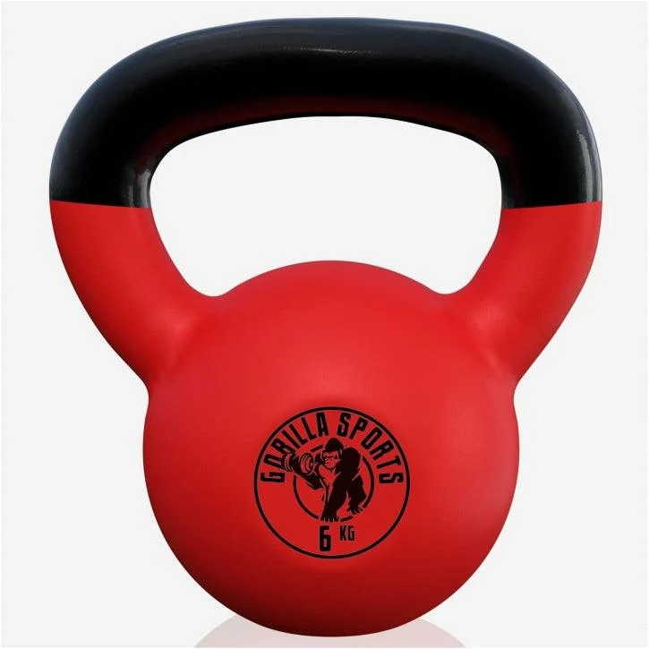 Kettlebell Gusseisen Neopren rot 2 - 32 kg