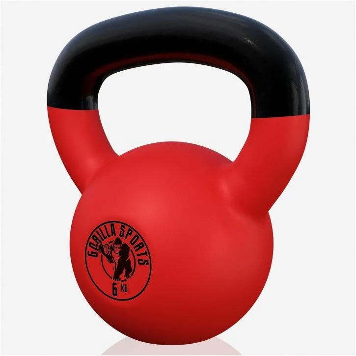Kettlebell Gusseisen Neopren rot 2 - 32 kg
