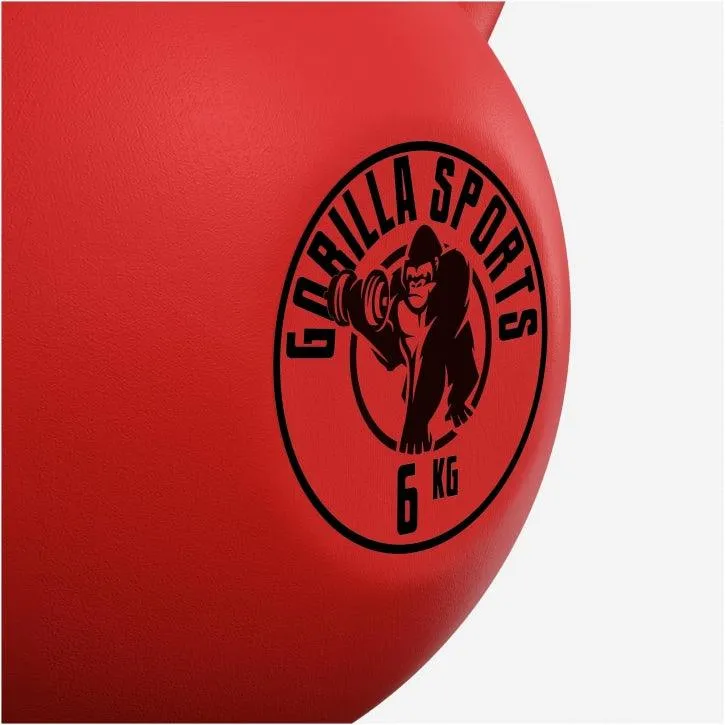 Kettlebell Gusseisen Neopren rot 2 - 32 kg