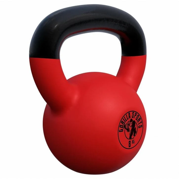 Kettlebell Gusseisen Neopren rot 2 - 32 kg