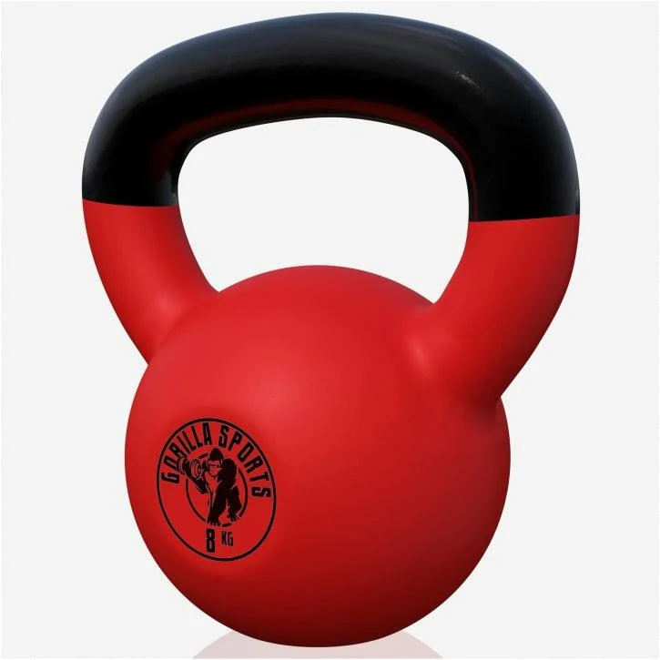 Kettlebell Gusseisen Neopren rot 2 - 32 kg