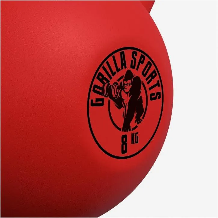 Kettlebell Gusseisen Neopren rot 2 - 32 kg