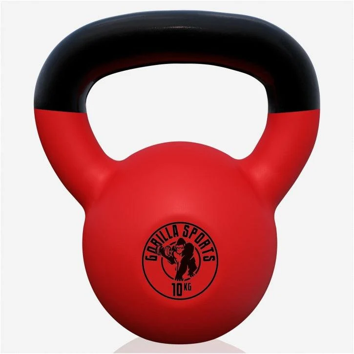 Kettlebell Gusseisen Neopren rot 2 - 32 kg