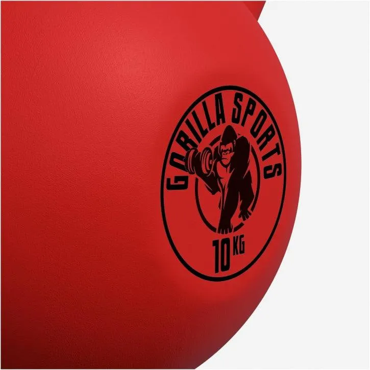 Kettlebell Gusseisen Neopren rot 2 - 32 kg